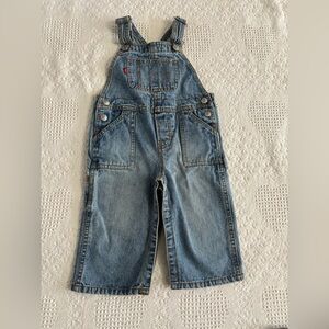 Levi Strauss Toddler 18 month Denim Overalls Button Up Preowned Levi’s